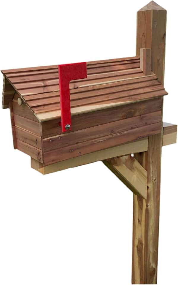Stone Bridge Cedar Mailbox