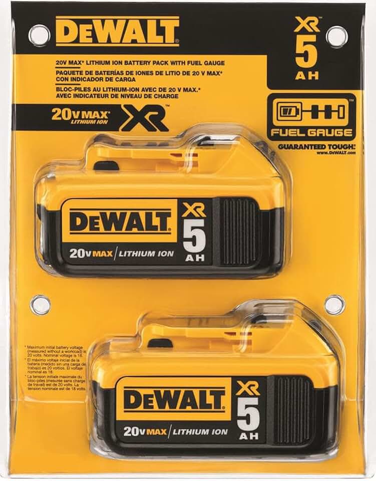 DEWALT 20V MAX XR 5Ah Battery