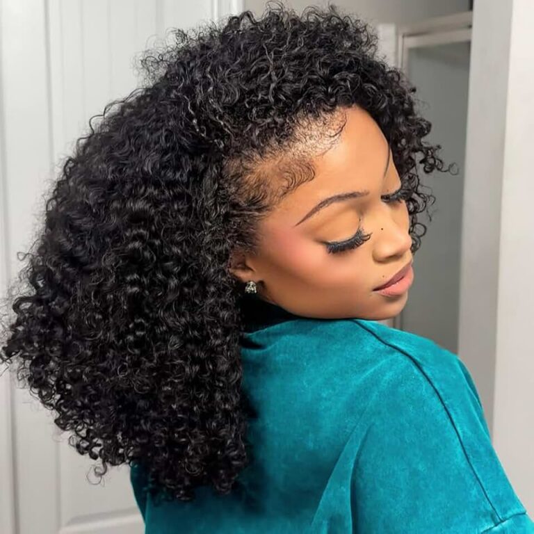 Kinky Curly Half Wig